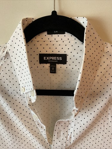Express X-small Men’s Long Sleeves Shirt Preowned FREE SHIPPING IN THE US48 - Picture 3 of 8
