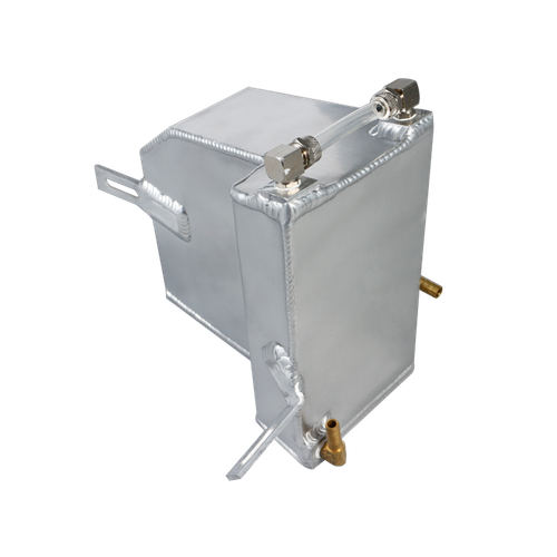 Aluminum Overflow Coolant Reservoir Tank Radiator For 240SX S13 Sr20det KA24DE - Picture 5 of 11