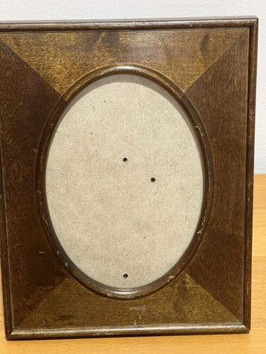 Vintage Beautiful Oval Large Wood Picture Frame - Picture 3 of 5