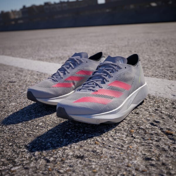 adidas Adizero Takumi Sen 10 Grey Two Lucid Red IG1979 Men's