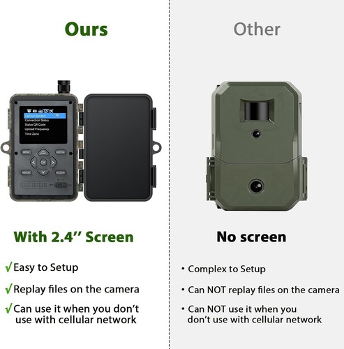 Campark 24MP 4G LTE Wireless Cellular Trail Camera Wildlife Game with SIM Card - Picture 5 of 14
