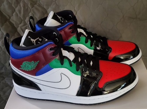 jordan 1 mid se patent multicolour