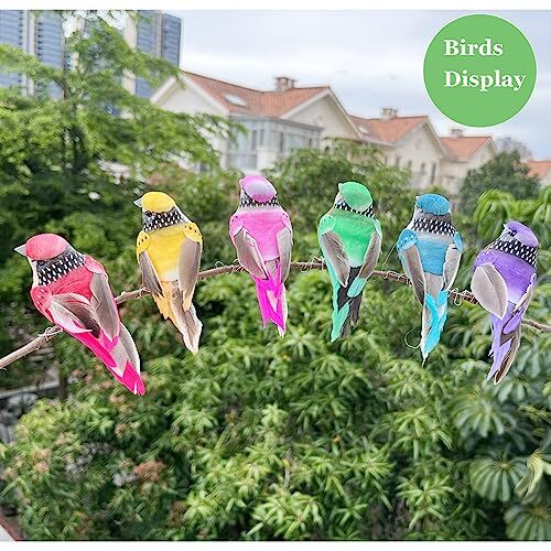 12PCS Artificial Simulation Foam Feather Birds for Crafts Decoration Small - Bild 5 von 6