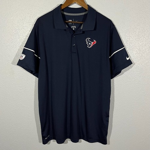 Houston Texans NFL Equipment Nike Herren Blau Performance Poloshirt Größe XL