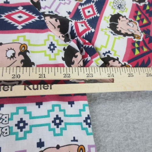 Betty Boop Scrub Top Womens 1X Aztec Multicolor All Over Print Geometric - Picture 9 of 10