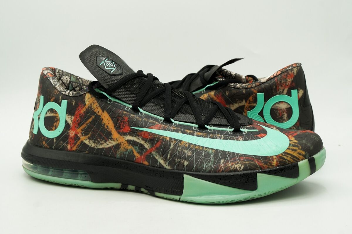 NIKE KD 6 USED SIZE 14 NOLA GUMBO ALL STAR GREEN GLOW BLACK NIKE KD 6 USED SIZE 14 NOLA GUMBO ALL STAR GREEN GLOW BLACK