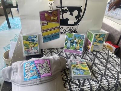 Pokemon NAIC 2023 Competitor kit, Sleeves, Deck Box, Pin