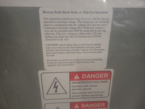 New Federal Pacific Transformer 45 KVA  T48LH2D-45 480 to 240/120 3 Phase Delta  - Picture 3 of 4