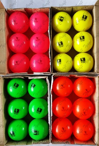 Paquete de bolas de viento de cricket naranja rosa amarillo verde senior de 5,5 oz entrenamiento al aire libre - Imagen 16 de 20