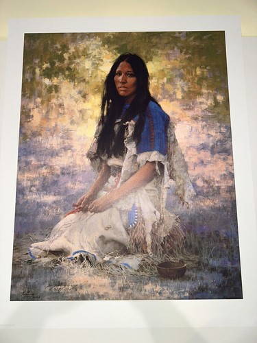 Howard Terpning Woman of the Sioux Ltd Print S/N 469/1000 - Bild 2 von 4