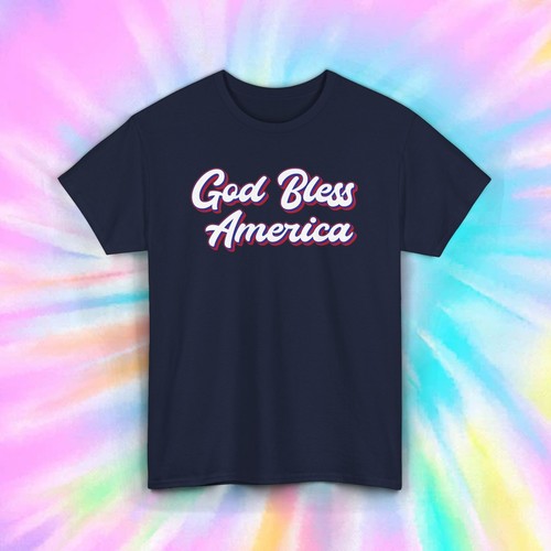 T-shirt God Bless America | maglietta regalo fede patriottica USA | S-5XL - Foto 11 di 13