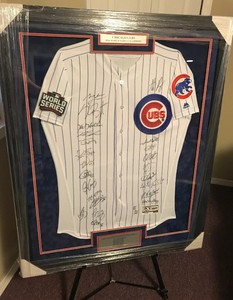 Details about 2016 CHICAGO CUBS WORLD SERIES CHAMPIONS TEAM SIGNED JERSEY 24 AUTOS CERTIFIED