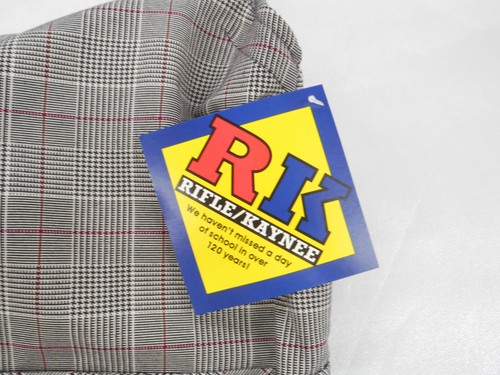 Girls R/K Gray Plaid Box Pleat Uniform Jumper Dress Reg. & plus Sizes 7 - 16 - Picture 4 of 5