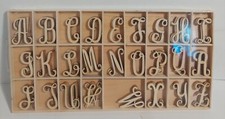 104 pcs Craft Wood Letters 1.25" Tall 4 Of Each Letter
