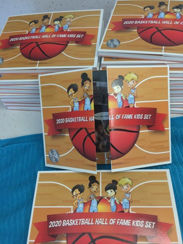 2020 S BASKETBALL HOF ENHANCED UNCIRCULATED CURVED 1/2$  KIDS SET. GREAT GIFT! - Picture 7 of 9