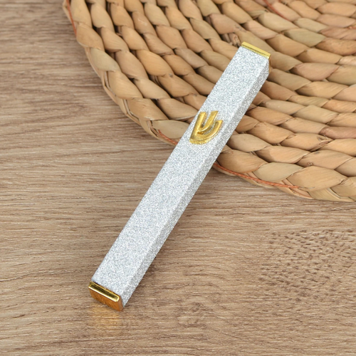 Judaica Classic Aluminum Mezuzah Case Jewish Gift with Printed Scroll Israel - Picture 7 of 24