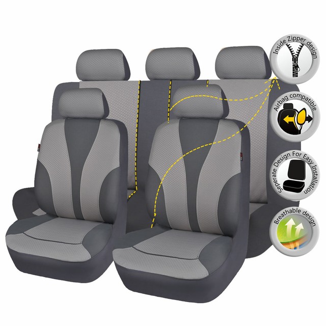 Halfords Advanced Universal Fit Leather LOOK Car Seat Protector Covers