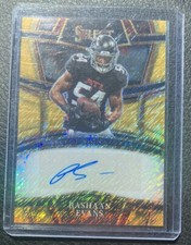 2022 Panini Select Football Gold Shimmer Auto Rashaan Evans 01/10 SSP-RAE