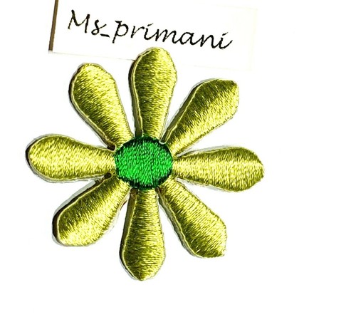 Bestickte KLEINE GÄNSEBLÜMCHEN BLUME Bügelbild/Aufnähen Patches Jeans Jacke Mütze Abzeichen 4,6 cm - Bild 16 von 22