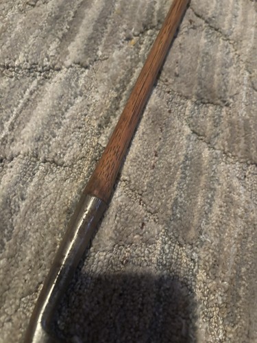 Antique Hickory Wood Shaft Golf Club w/Hammer & Clover MARKINGS VG FS - Picture 4 of 11