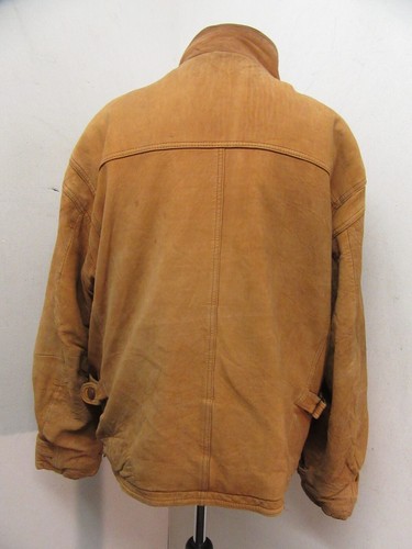 VINTAGE 80S C&A INCOGNITO LEATHER SLOUCHY JACKET SIZE XL + - Bild 15 von 24