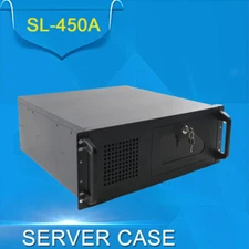 SGCC 4U Rackmount Industrial Server/Computer Case 7 3.5" HDD Drive Bays with Fan