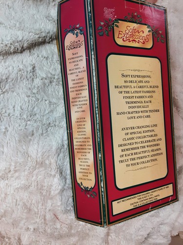 Vintage Echt Porzellan Urlaub Puppe blauäugig & blonde Locken weiche Ausdrücke - Bild 4 von 5