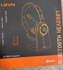 LEVN Wireless Headset with Mic for Work, Bluetooth Headset with Microphone