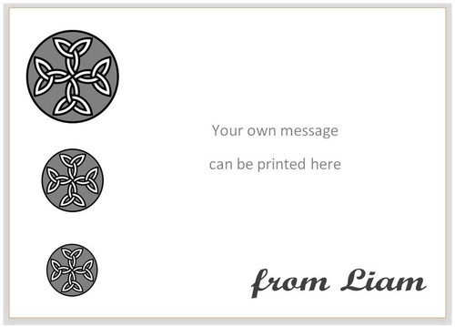 ncd 10 Personalised NOTE CARDS & envs, writing paper message, Hare rabbit celtic - Picture 6 of 13