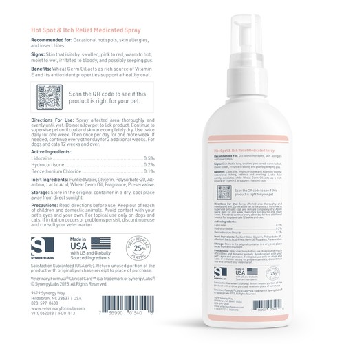 Clinical Care Hot Spot & Itch Relief Medicated Spray 8oz – Easy to Use Spray ... - Picture 8 of 8