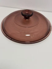 pyrex visions cranberry tint 8.5 in casserole dish lid