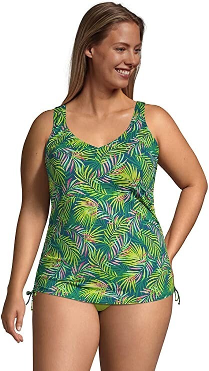 Lands end plus size tankini 2025