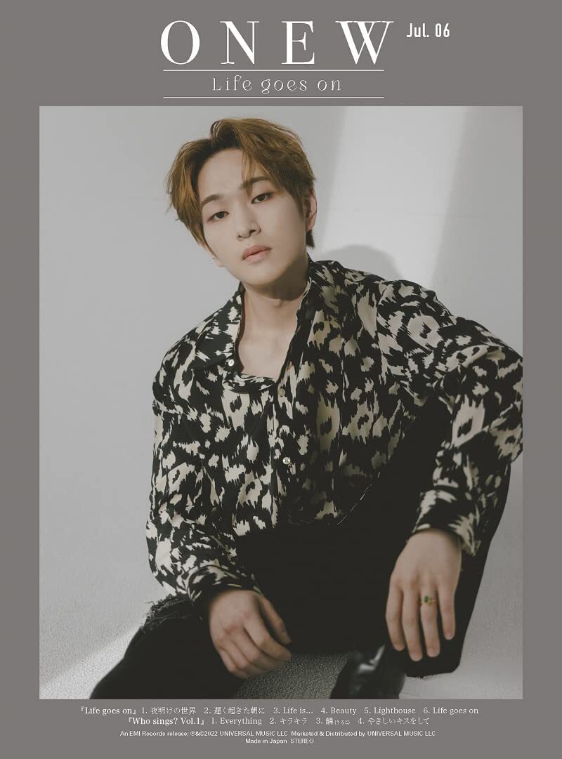 ONEW LIFE GOES ON LIMITED EDITION CD A B C D E REGULAR +