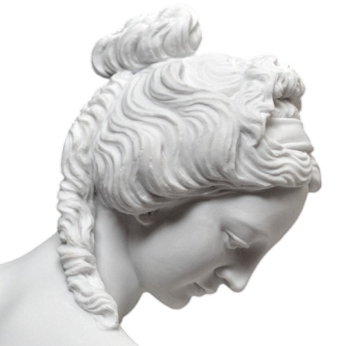 Badende Allegrain Skulptur aus Tabelle IN Marmor Mit Basis IN Alabaster H 40cm - Bild 3 von 8