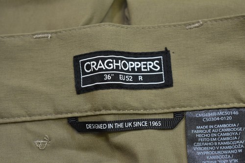 Craghoppers CMJ494L Kiwi 2 Pro Stretch Trousers Pebble Smart Dry Camp Mens 36R - Picture 9 of 14