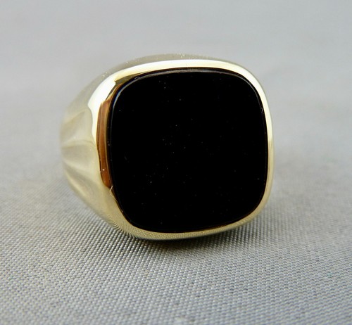 schöner alter Siegel Ring ca.60er Jahre 333/- Gold Onyx