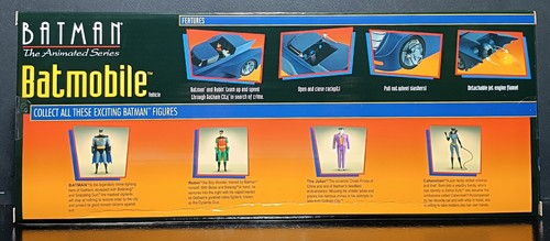 MEZCO 2024 5 POINTS DC COMICS BATMAN THE ANIMATED SERIES BATMOBILE TOY CAR MISB - Picture 8 of 13
