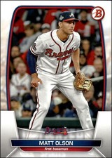 2023 Bowman #4 Matt Olson    Atlanta Braves