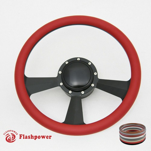 Volante Billet 15,5" negro envoltura completa GMC Chevy - Imagen 5 de 9