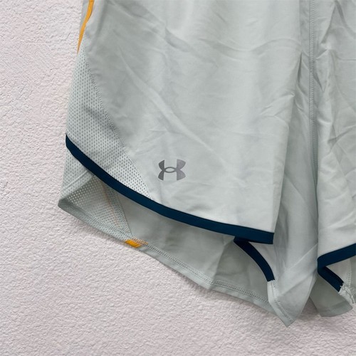 Under Armour Running Shorts Women's Fly By 2.0 Size Large Light Green Activewear - Picture 3 of 8