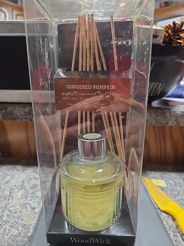 Woodwick Highly Fragranced Reed Diffuser Gingered Pumpkin 2.5fl oz With 10 Reeds