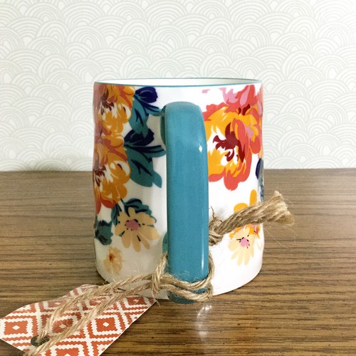 Bella Floral Kaffeebecher 10 Strawberry Street 14 oz bunte Blumen - Bild 771 von 917