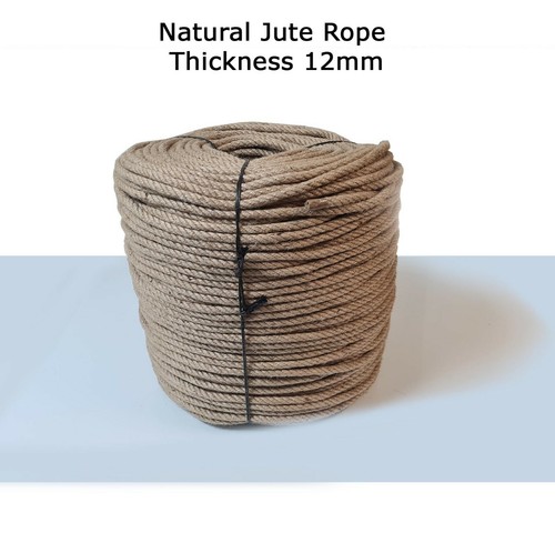 Natural Jute Rope Strong Twisted Decking Cord Garden Sash Camping 6mm - 50mm - Picture 10 of 22