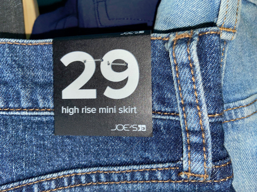 NWT Joe's Jeans High Rise Mini Skirt, Buffy Wash, Size 29 - Picture 5 of 6