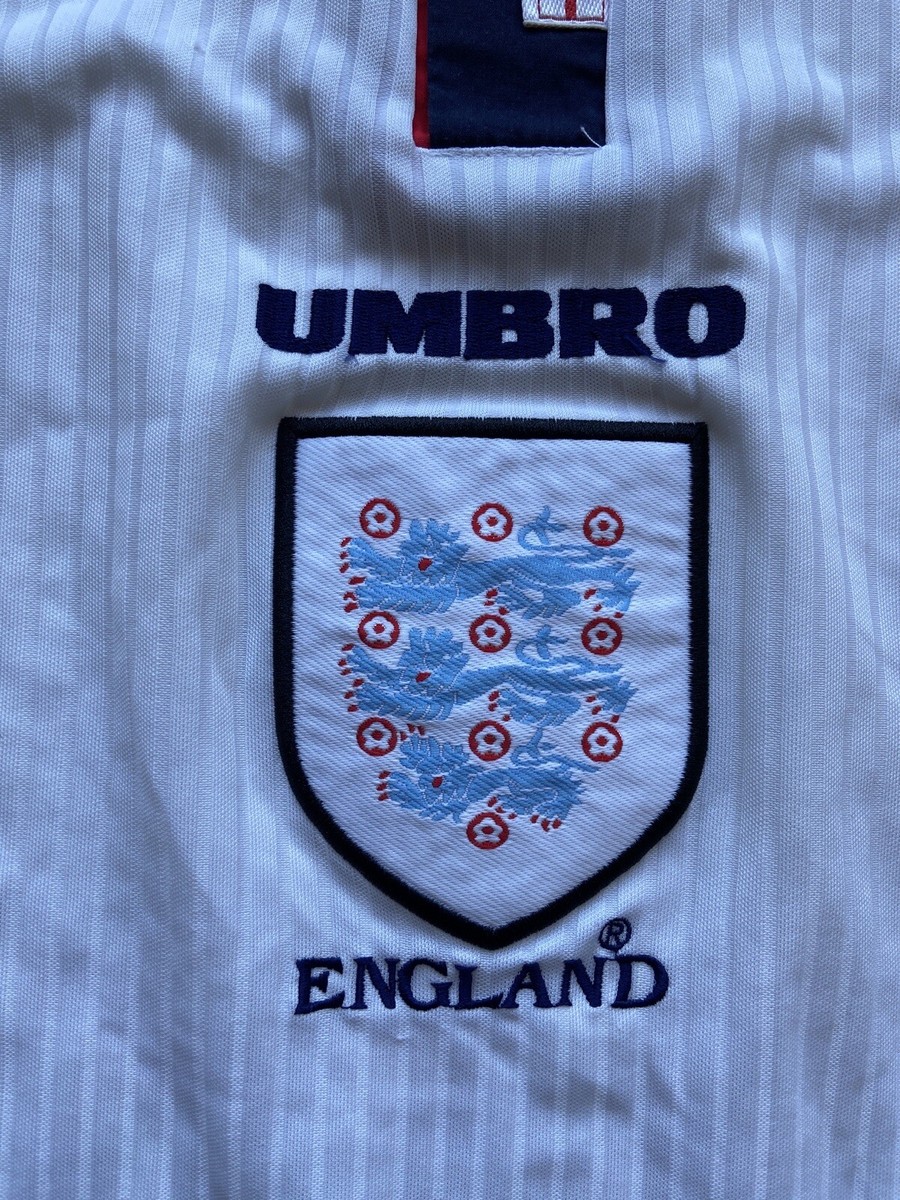 【UMBRO】ENGLAND 1997-98 90's GameShirt Vintage 90s Football Jersey Umbro England Team 1997/1998 Y2K