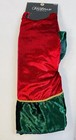 The Christmas Shoppe Tree Skirt 48” Diameter 100% Polyester Red/Green/ Gold NWT