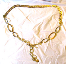 Liz Claiborne Two Tone Metal Braided Chain Belt