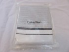 Calvin Klein Black and White Woven Edged Chambray Standard Sham NIP