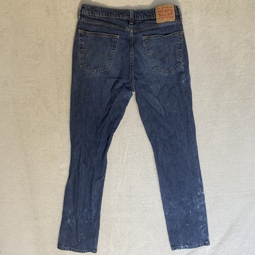 Levi's 541 Jeans Herren Blau Hose American Straight Dark Denim Etikett 32x34 - Bild 8 von 10