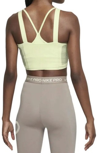 Camiseta sin mangas recortada Nike Pro Dri-FIT para mujer nueva con etiquetas $50 DD6450-303 Lime Ice - Imagen 5 de 11